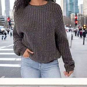 a.n.a. Crew‎ Neck Long Sleeve Pullover Knit Speckled Sweater Size PXL